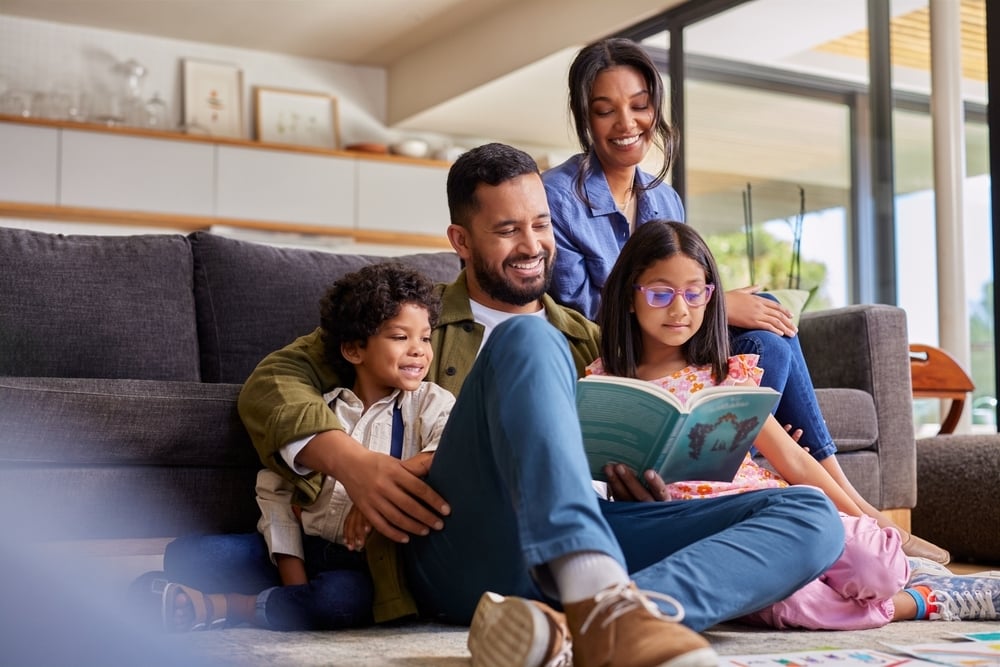 family-sitting-in-house